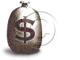 Moneybag Shadow Color Pen PPT PowerPoint picture photo